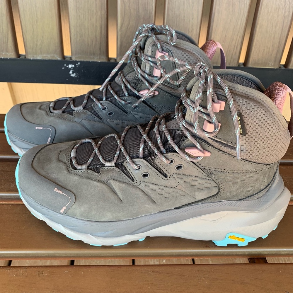 Hoka Women’s Kaha 2 Gore-Tex Hiking Boots Castlerock/Coastal Shade Size 9.5B